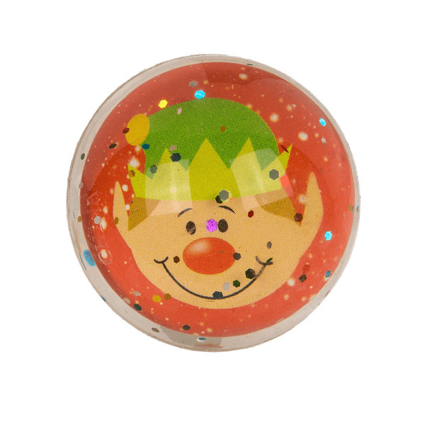 Гумено топче со глитер, Joyful Xmas Jumpers, 4 дизајни 