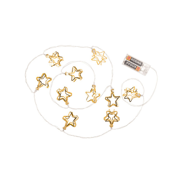 10 LED ламбички - 3D Ѕвезди 