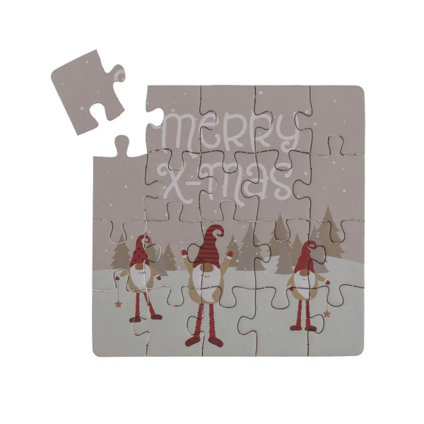 Новогодишна честитка - сложувалка X-Mas, 4 дизајни 