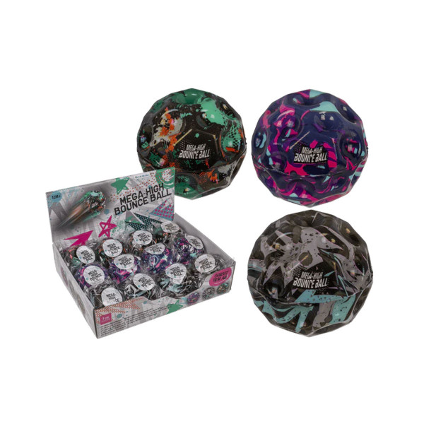 Гумено топче-скокалче Mega High Bounce Ball, 7cm 