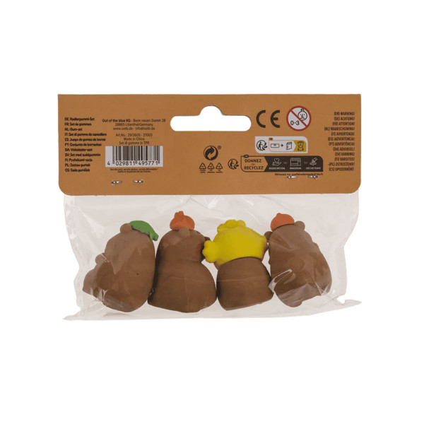 Сет од 4 гуми за бришење Capybara 