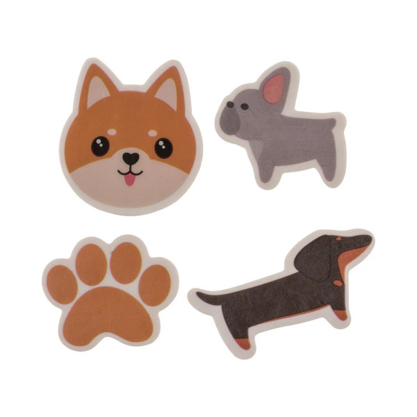 Сет од 4 гуми за бришење Dogs 