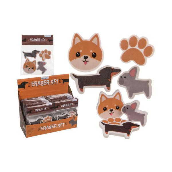 Сет од 4 гуми за бришење Dogs 