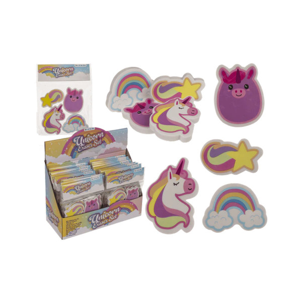 Сет од 4 гуми за бришење Unicorn 