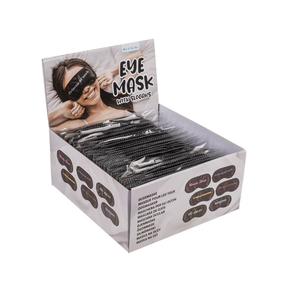 Маска за спиење со слогани, 6 дизајни 