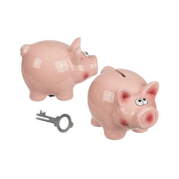 Касичка за пари со клуч Pig 