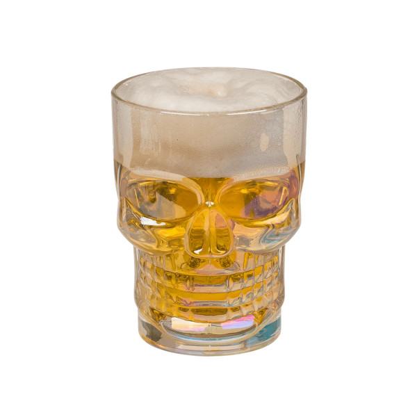 Стаклена чаша Skull, 500ml 