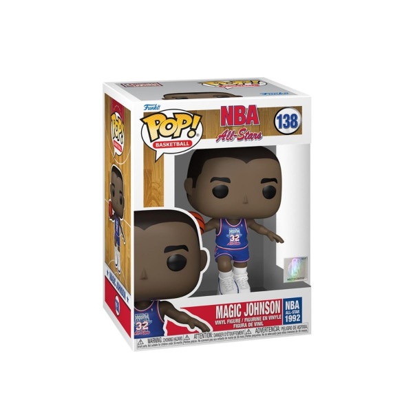 Фигура, Pop! Basketball, NBA All Stars - Magic Johnson (Blue All Star Uni 1992) 