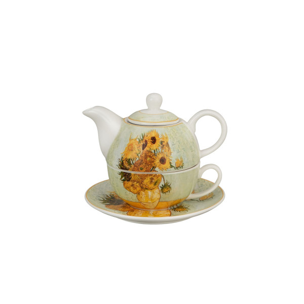 Сет од чајник, шолја и инфузер, Van Gogh - Sunflowers, 300/350 ml 