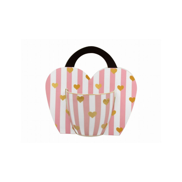 Шолја, Pink Small Heart, 460ml 