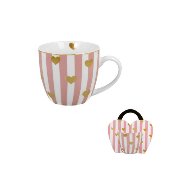 Шолја, Pink Small Heart, 460ml 