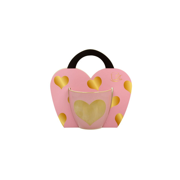 Шолја, Pink Big Heart, 460ml 