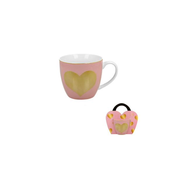 Шолја, Pink Big Heart, 460ml 