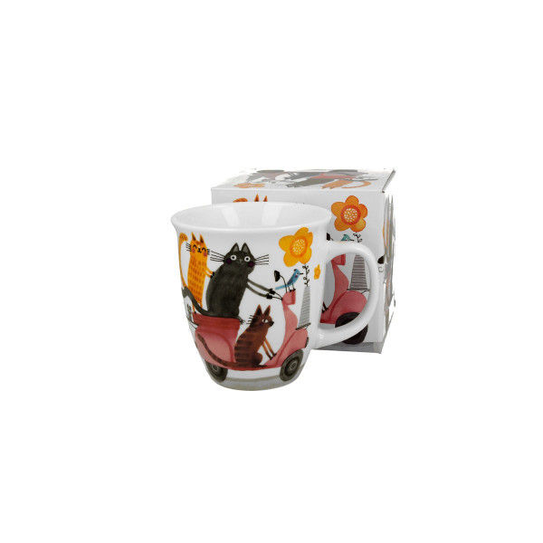 Шолја, Cat's World - Cats on a Scooter, 650ml 