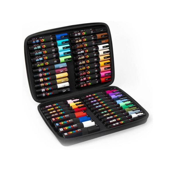 Сет од 40 маркери во несесер, Posca Art 
