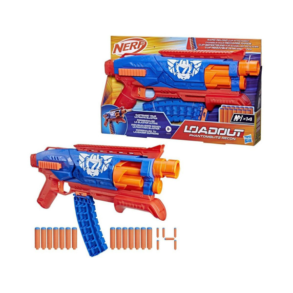 Пушка со мека муниција NERF Loadout Phantomblitz Recon 