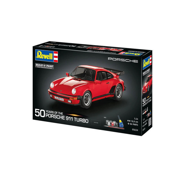 Макета, Gift Set Porsche 911 Turbo 50th Anniversary, 1:24 