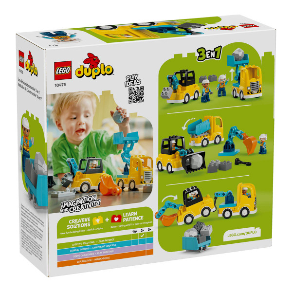LEGO коцки, Duplo, 3 in 1 Construction Vehicles 