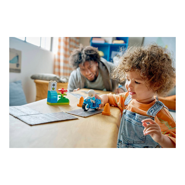 LEGO коцки, Duplo, Blue Police Motorcycle 