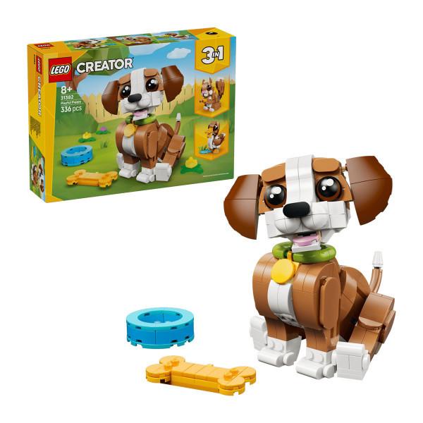 LEGO коцки, Creator 3-in-1, Cute Animals: Playful Puppy Dog 