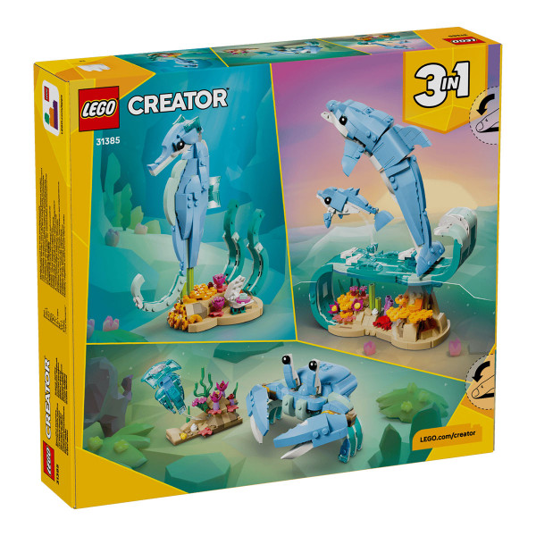 LEGO коцки, Creator 3-in-1, Sea Animals: Beautiful Dolphins 