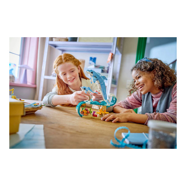 LEGO коцки, Creator 3-in-1, Sea Animals: Beautiful Dolphins 