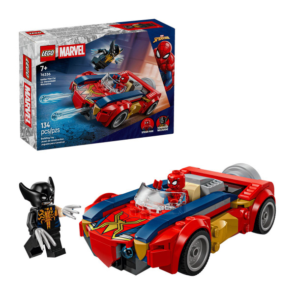 LEGO коцки, Marvel, Spider-Man Car vs. Venomized Wolverine 