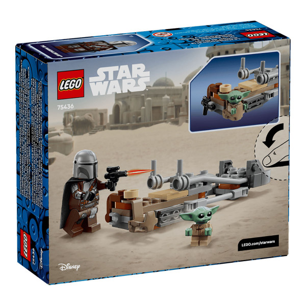 LEGO коцки, Star Wars, The Mandalorian & Grogus Speeder Bike 