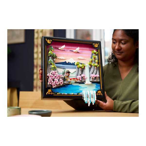 LEGO коцки, Art, Japanese Cherry Blossom Landscape 