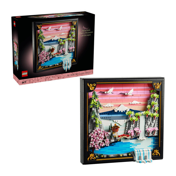 LEGO коцки, Art, Japanese Cherry Blossom Landscape 