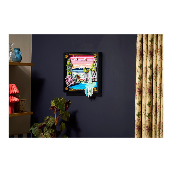 LEGO коцки, Art, Japanese Cherry Blossom Landscape 