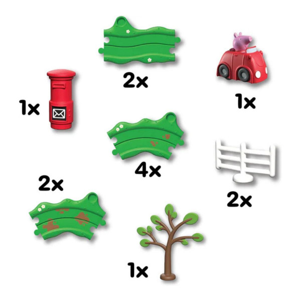Сет за игра, Peppa Pig: Whizz Around - Peppa's Little Red Car Set 