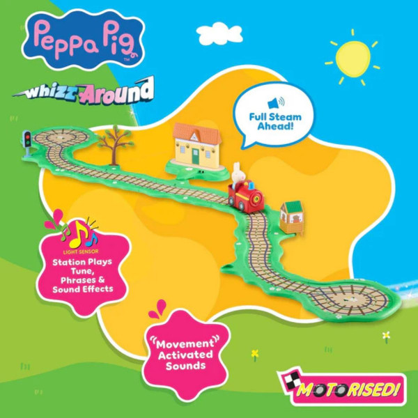Сет за игра, Peppa Pig: Whizz Around - Clickety Clack Train Set 