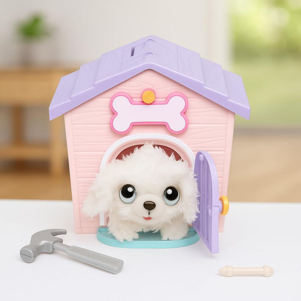 Сет за игра, Little Live Pets: My Puppy's Home Minis - Pink 