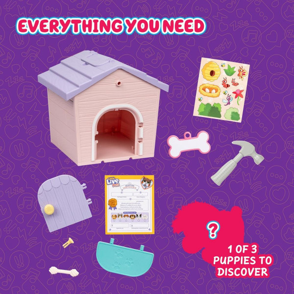 Сет за игра, Little Live Pets: My Puppy's Home Minis - Pink 