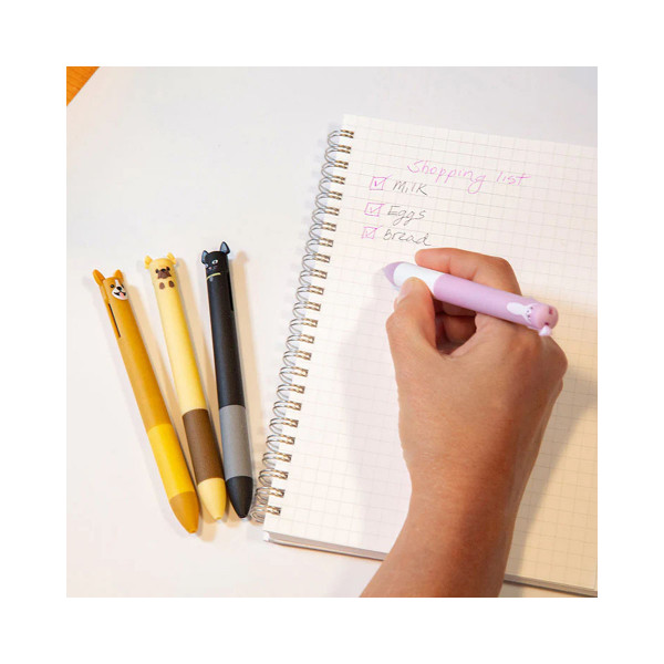 Пенкало со повеќе бои Dog/Cat, 4 дизајни 