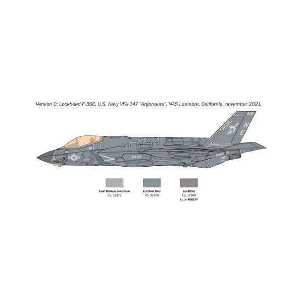 Макета, F-35C Lightning II CATOBAR version, 1:72 