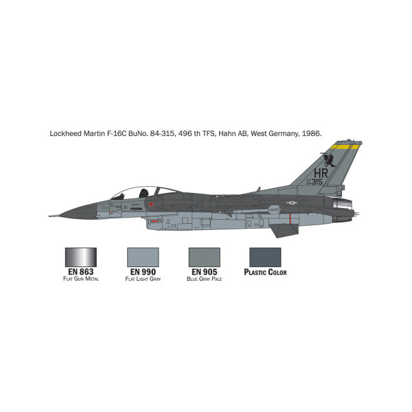 Макета, F-16 C/D Night Falcon, 1:72 
