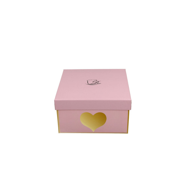 Шолја со тацна Pink - Big Heart, 250 ml 