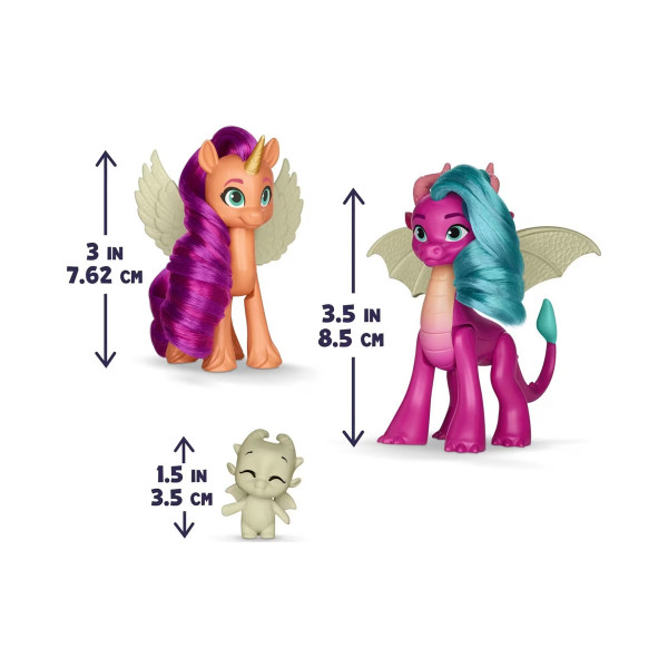 Сет фигури, My Little Pony - Dragon Light Reveal 