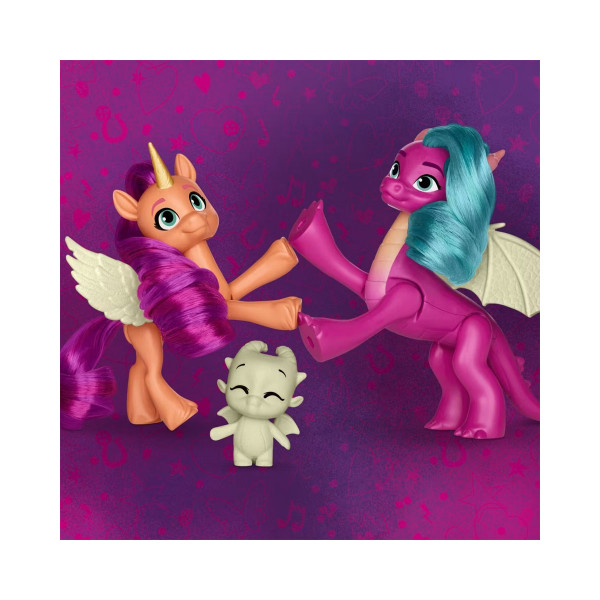 Сет фигури, My Little Pony - Dragon Light Reveal 
