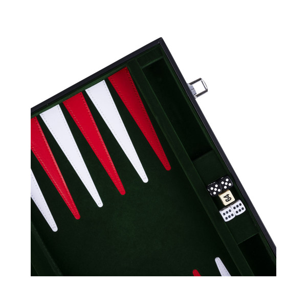 Сет за табла - куферче, green/red/white, 18 