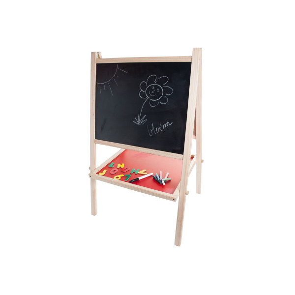 Магнетна бела табла со букви и креди во боја 