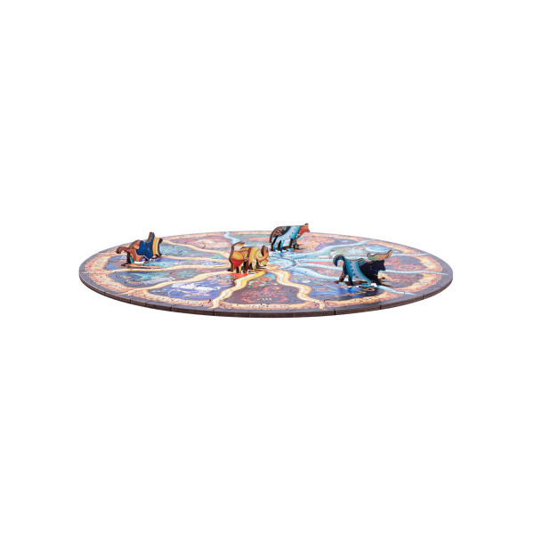 Дрвена сложувалка Astrology Moon, Ø21 cm, 119 парчиња 