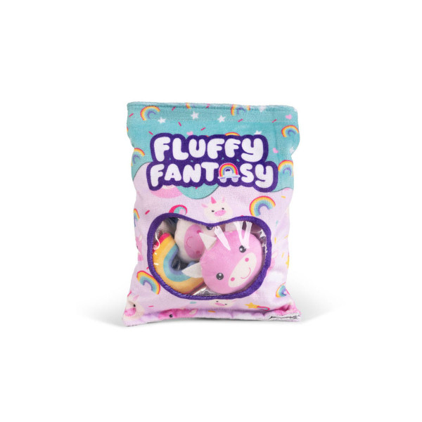 Сет мини плишани фигури, Fluffy Fantasy - Rainbows and Unicorns Squishy Snacks 