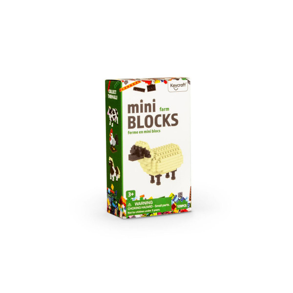 Мини сет коцки за градба, Farmyard Mini Blocks, 4 модели 