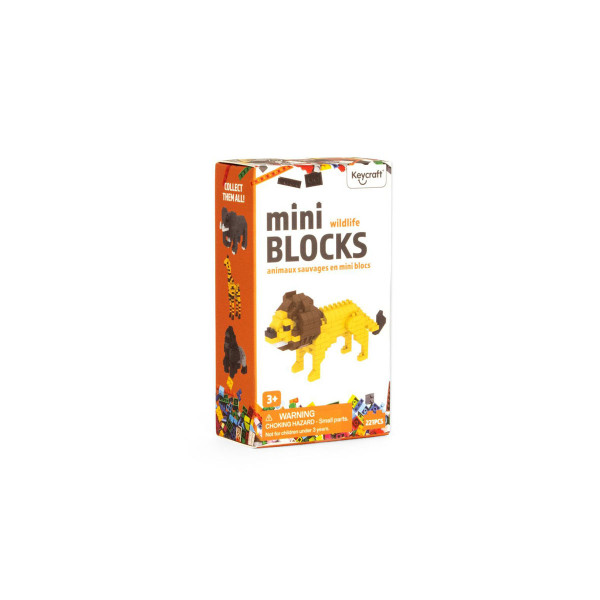 Мини сет коцки за градба, Wildlife Mini Blocks, 4 модели 