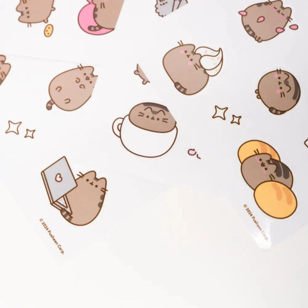 Сет стикери за повеќе употреби 'Pusheen Moments' 