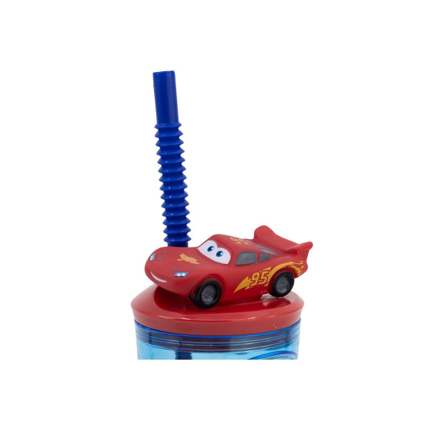 Чаша со сламка, Pixar: Cars Stickers, 360ml 