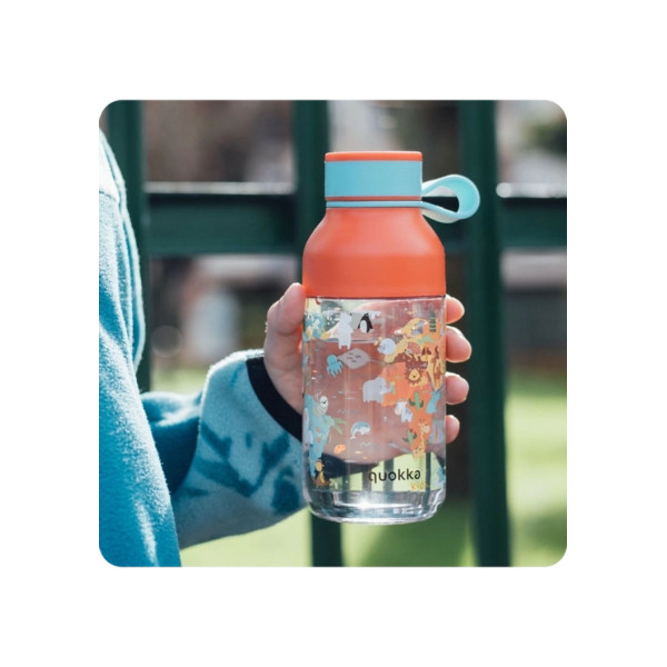 Ecozen шише за вода, Quokka Kids - Ice: Map of Life, 430ml 